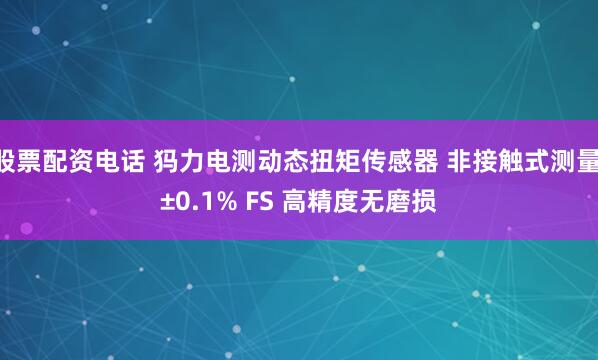 股票配资电话 犸力电测动态扭矩传感器 非接触式测量 ±0.1% FS 高精度无磨损